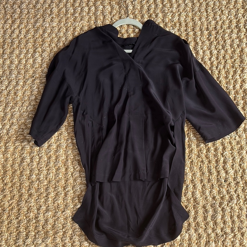 J. Crew Dark Gray Hooded Top